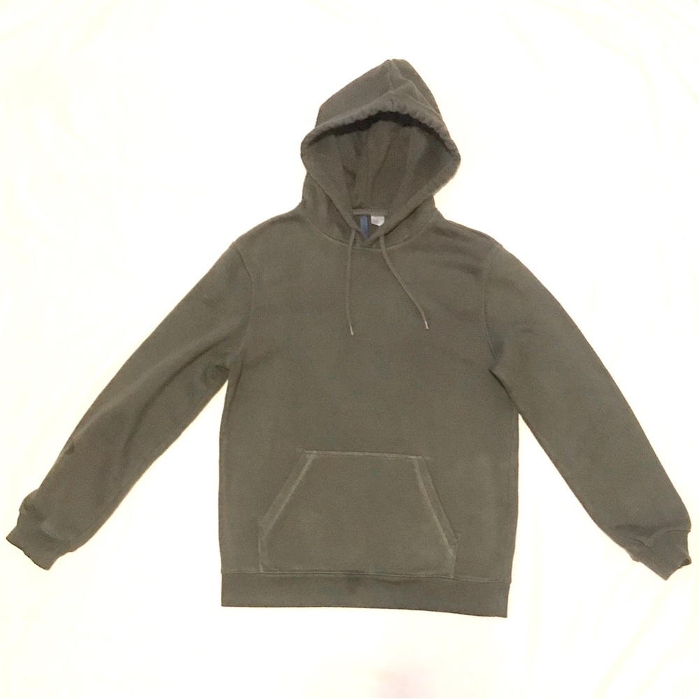 Army green hoodie..